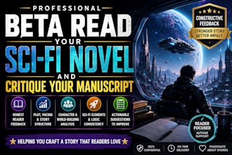 beta read your scifi novel and critique your manuscript