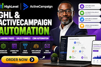 setup activecampaign automation gohighlevel landingpage sales funnel