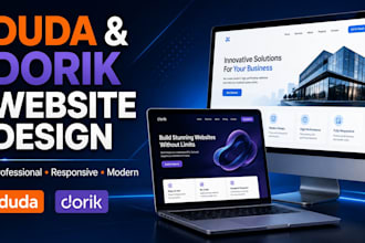 design a professional duda or dorik website for your business