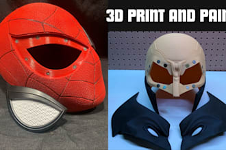 3d print and paint custom 3d mask model 3d cosplay mask stl 3d helmet printing