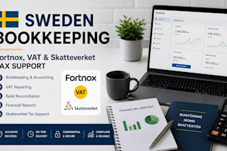 do sweden bookkeeping, fortnox, vat and skatteverket tax support