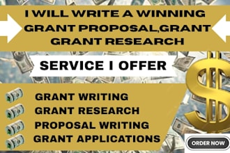 write a winning grant proposal and grant research