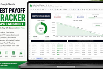create a custom debt payoff tracker spreadsheet in google sheets or excel sheets