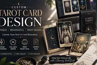 design tarot cards, tarot deck, and spiritual card design