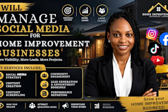 manage social media for home improvement businesses