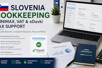 do slovenia bookkeeping, minimax, vat and edavki tax support