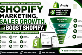 do shopify marketing, sales growth, boost sales funnel shopify store promotion