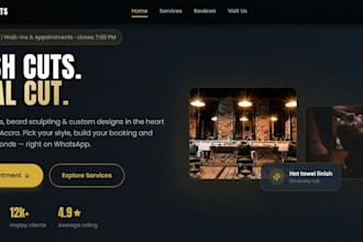 build a modern responsive website for your business