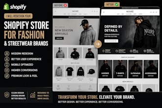 redesign shopify streetwear store shopify store redesign streetwears
