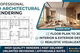 create professional architectural design, floor plans and 3d building design