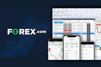 design forex mentorship website with trading dashboard and client portal