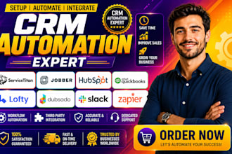 servicetitan jobber hubspot quickbooks lofty dubsado slack zapier automation