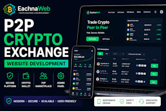 develop p2p crypto exchange website with wallet