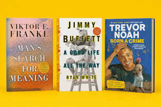 design memoir biography cover, legacy, tribute and photographic book cover