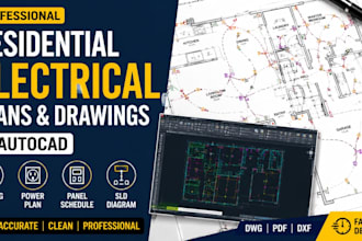 create residential electrical plans and mep drawings