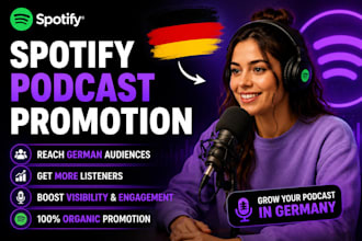 do german spotify podcast promotion to gain organic listeners and followers