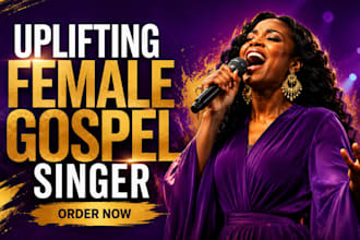 record and produce uplifting female gospel background vocals and harmony