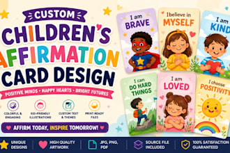 design custom affirmation cards, motivational cards and card decks