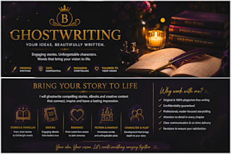 ghostwrite engaging stories, ebooks, and creative content