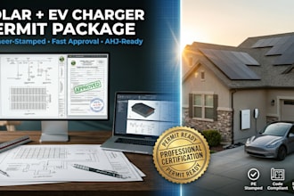 design your residential level 2 ev charger permit set