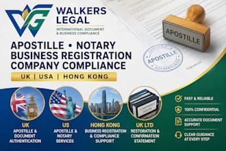 assist with UK apostille and document authentication for international use