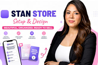set up stan store, digital products, links and checkout