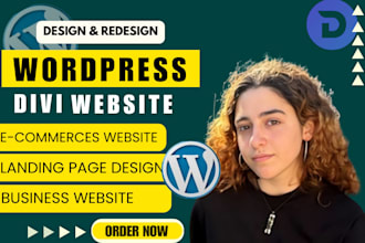build your wordpress divi website, site vitrine or woocommerce online store