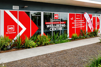 do amazing shopfront, storefront,wall wrap,door wrap,window graphics and signage