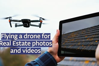 take drone photos and videos for your project