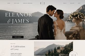 build squarespace wedding planner website destination wedding coordinator site