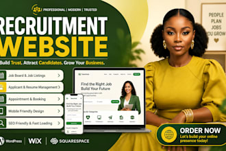 build recruitment website job board wordpress staffing agency website