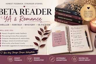 critique beta read contemporary romance beta reading fantasy thriller scifi