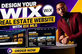 design your wix real estate website with idx mls