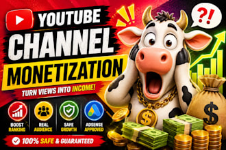 do youtube video and channel promotion for complete monetization