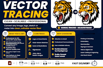 convert image to vector file, vectorize image, vector logo, vector tracing