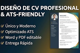 design and edit a professional CV resume for you
