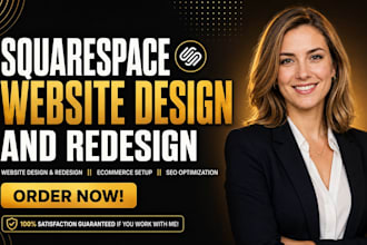 build squarespace website design redesign development ecommerce landing page seo
