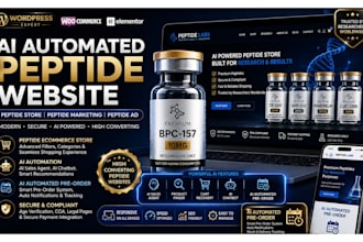 ai automated peptide website ai agent peptide store peptide marketing peptide ad
