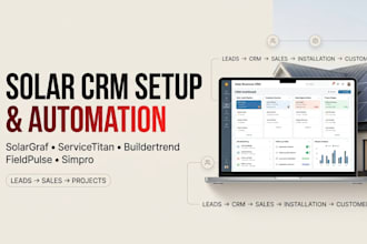setup solargraf CRM servicetitan buildertrend fieldpulse simpro CRM for solar