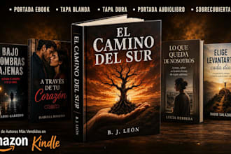diseño de portada de libro profesional para amazon KDP