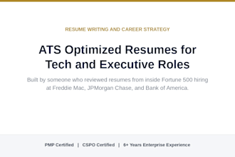 write an ats optimized resume for tech professionals