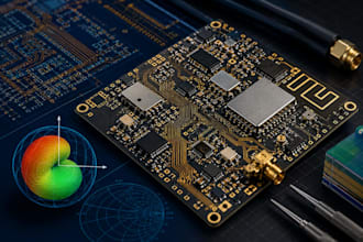 design rf pcb layout, antenna design, and wireless hardware
