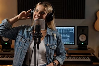 write and record custom female vocals on edm hip hop rock trap pop instrument