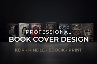 design a professional book cover for KDP, kindle and print books