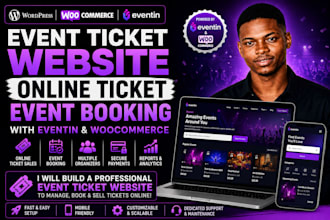 event ticket website online ticket event booking  with eventin and woocommerce