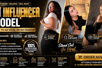 create a realistic ai influencer model for instagram fanvue
