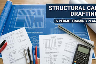 do structural cad drafting and framing plans for building permit