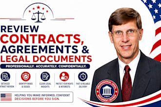 review contracts, agreements, and legal documents professionally