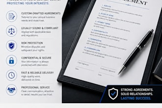 prepare custom commercial purchasing agreements for your business