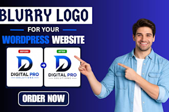 fix blurry wordpress logo and make it sharp